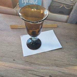 Collectable yellow old glass